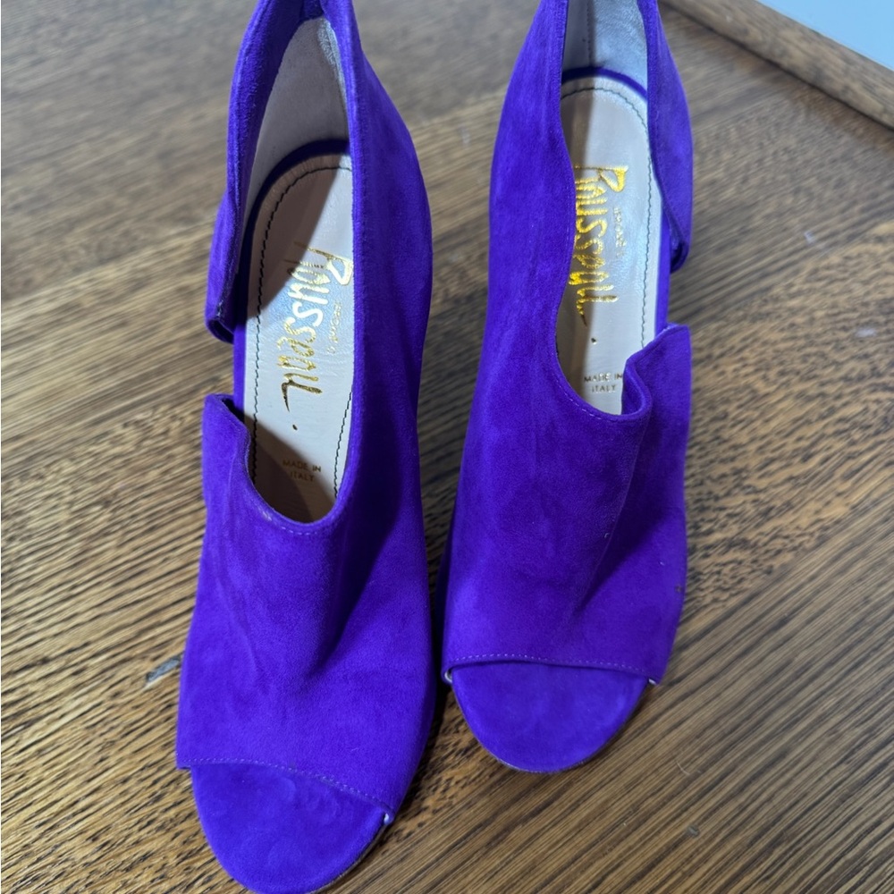 Rousseau Deep Purple Cutout Booties